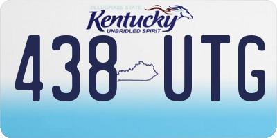 KY license plate 438UTG