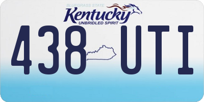 KY license plate 438UTI