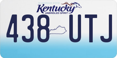 KY license plate 438UTJ