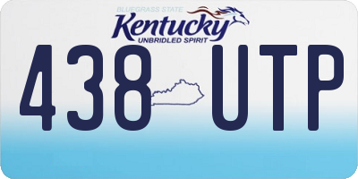 KY license plate 438UTP
