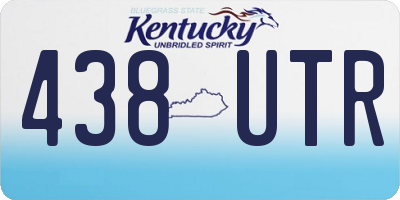 KY license plate 438UTR