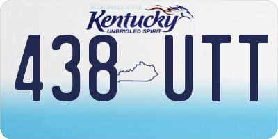 KY license plate 438UTT