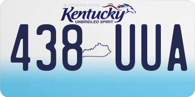 KY license plate 438UUA
