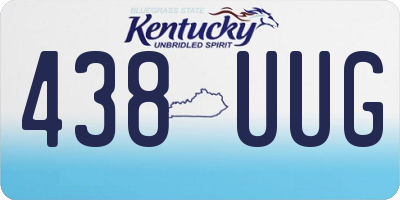 KY license plate 438UUG