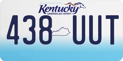 KY license plate 438UUT
