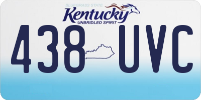 KY license plate 438UVC