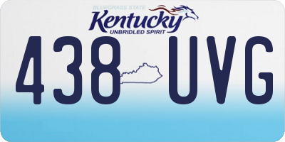 KY license plate 438UVG