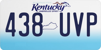 KY license plate 438UVP