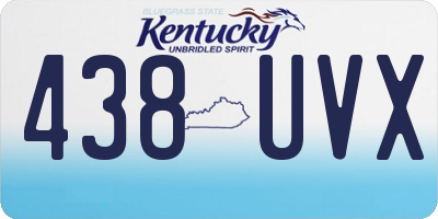 KY license plate 438UVX