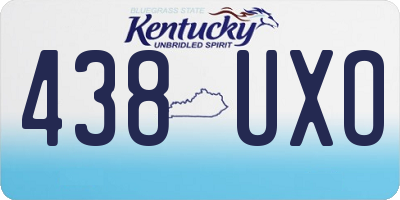 KY license plate 438UXO