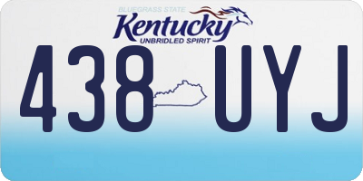 KY license plate 438UYJ