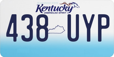 KY license plate 438UYP