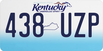 KY license plate 438UZP