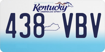 KY license plate 438VBV