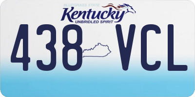 KY license plate 438VCL