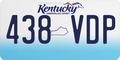 KY license plate 438VDP