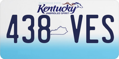 KY license plate 438VES