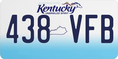 KY license plate 438VFB