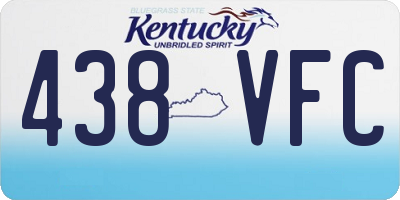 KY license plate 438VFC