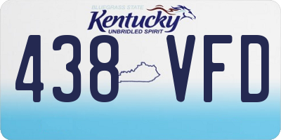 KY license plate 438VFD