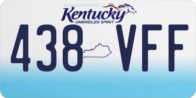KY license plate 438VFF