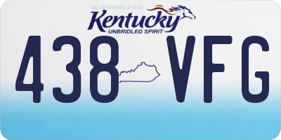 KY license plate 438VFG