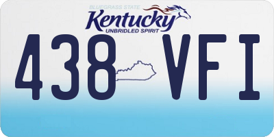 KY license plate 438VFI