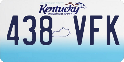 KY license plate 438VFK