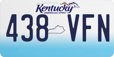 KY license plate 438VFN