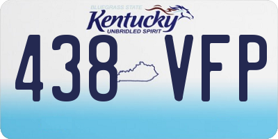 KY license plate 438VFP