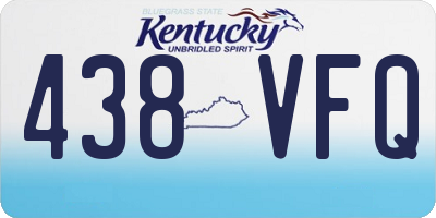 KY license plate 438VFQ