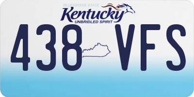 KY license plate 438VFS