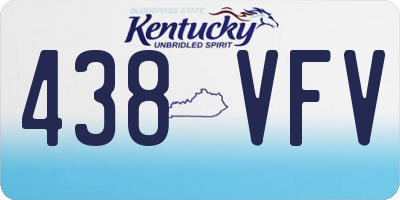 KY license plate 438VFV