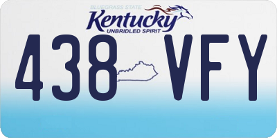 KY license plate 438VFY