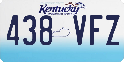 KY license plate 438VFZ
