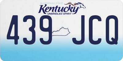 KY license plate 439JCQ