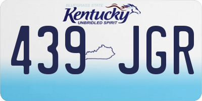 KY license plate 439JGR