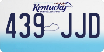 KY license plate 439JJD