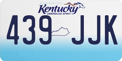 KY license plate 439JJK