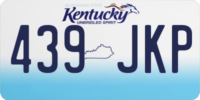 KY license plate 439JKP