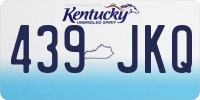 KY license plate 439JKQ