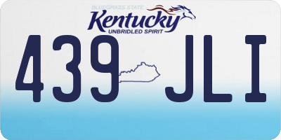 KY license plate 439JLI
