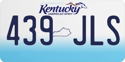 KY license plate 439JLS