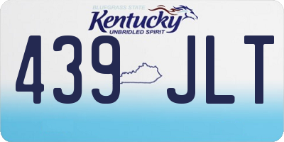 KY license plate 439JLT