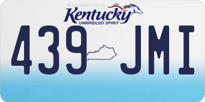 KY license plate 439JMI
