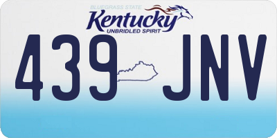 KY license plate 439JNV