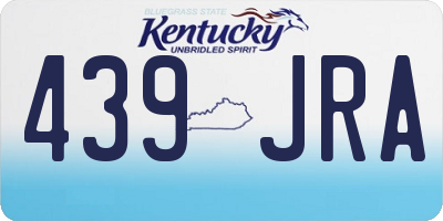 KY license plate 439JRA