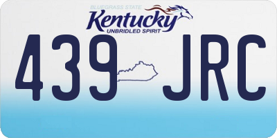 KY license plate 439JRC