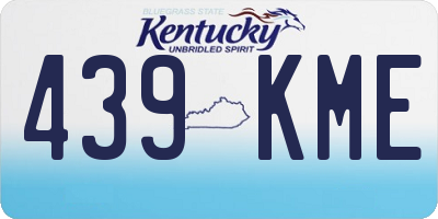 KY license plate 439KME