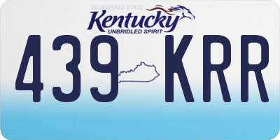 KY license plate 439KRR
